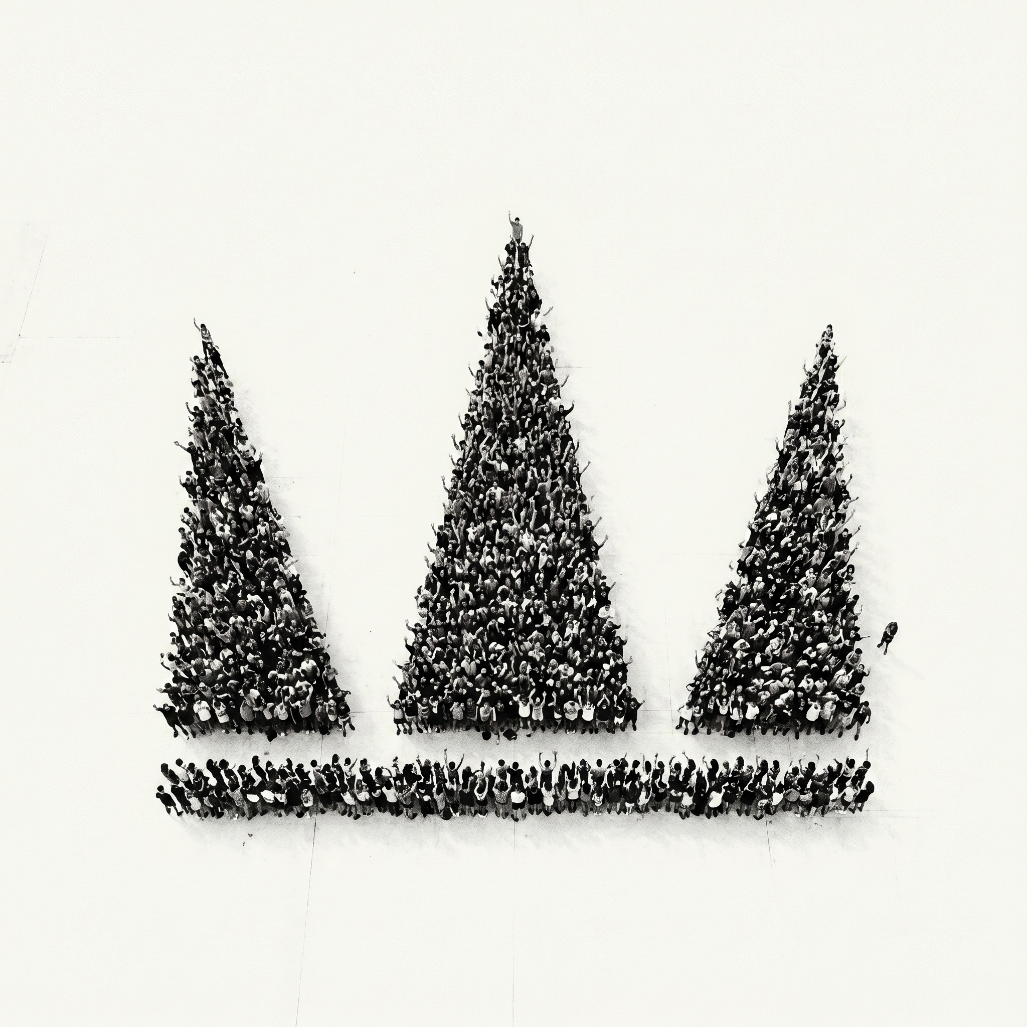 Crowd Crown Aerial